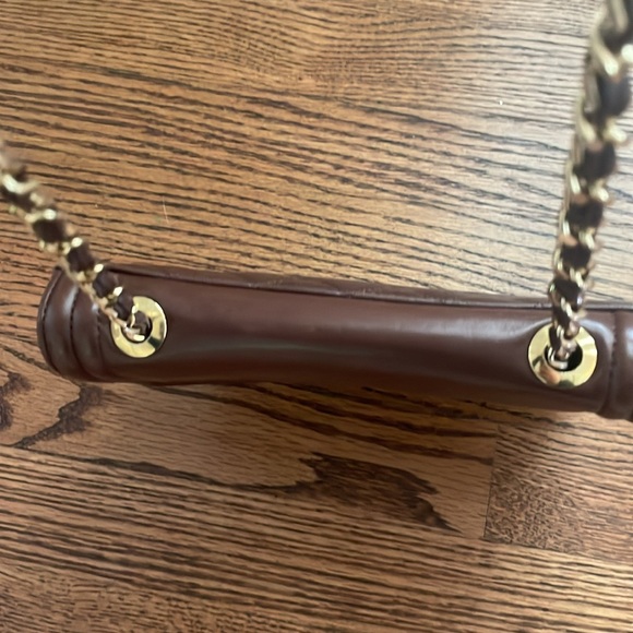 Cole Haan made in Italy leather bag with gold chain strap. - Picture 5 of 8